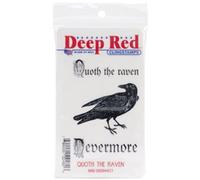Deep Red Stamps Rouge Profond Tampons en Caoutchouc étirable Stamp 7,6 cm X 2-inch-Quoth The Raven