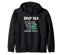 Deep Sea Drone Pilot ROV Submarine Squid Sweat à Capuche