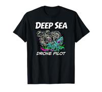 Deep Sea Drone Pilot ROV Submarine Squid T-Shirt