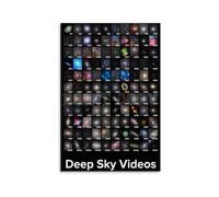 Deep Sky Catalog Wall Art Messier Objects Astronomy Print Space Science Poster Stargazing Star Chart Decor For Home Office Classroom(Unframed,16x24inch(40x60cm))