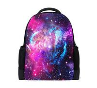 Deep Space Sac à Dos pour Ordinateur Portable, Voyage, école, Livre, Style Abstrait, décontracté pour activités en Plein air, randonnée, Camping, Sac à bandoulière pour étudiants, Femmes et Hommes