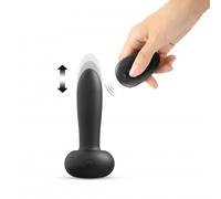 Deep Thrust Va Et Vient Vibromasseur Ou Plug Anal Télécommande Noir