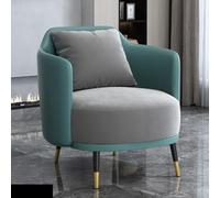 Deep U-Shaped Single-Seat Sofa, Modern Accent Chair for Living Room Upholstered Leathaire Armchair for, Bedroom(1)