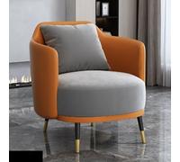 Deep U-Shaped Single-Seat Sofa, Modern Accent Chair for Living Room Upholstered Leathaire Armchair for, Bedroom(4)