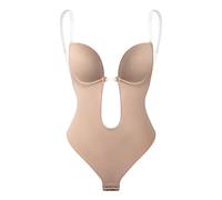 Deep v Neck Backless Body Shaper Bra Bodysuit Thong Shapewear Women Tummy Control Underwear Wedding