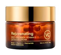 Deep Vita C Capsule Cream, Face Capsule Moisturizer, Crème capsule Vitamine C, Aging Wrinkles Améliore le Teint de Peau, Convient à Tous Les Types de Peau-50G