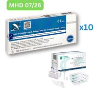Deepblue Covid Antigen Lolli-Speich-Test | Autotest rapide (test amateur) 10 pièces MHD 07/26 | ID : 2099 | Tests parahealth GRATUITS (5 pièces, MHD 12/25)