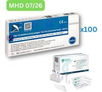 Deepblue Covid Antigen Lolli-Speich-Test | Autotest rapide (test amateur) 100 pièces MHD 07/26 | ID : 2099 | Tests parahealth GRATUITS (5 pièces, MHD 12/25)