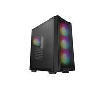 DeepCool Boîtier Moyen Tour ATX CC560 Mesh V2 RGB, panneau vitré - Noir