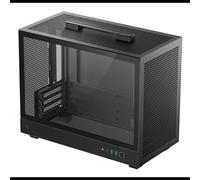 DeepCool CH160 PLUS Noir - Boîtier PC SFF Micro ATX/Mini-ITX, 1x 3.5", 1x 2.5", USB 3.2 Gen 1/Gen 2, Vent. 120/140mm, Radiateur 120mm