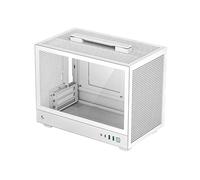 DeepCool CH160 WH Boîtier PC Small Form Factor (SFF) Mini-ITX Blanc, Vitre Trempée, 1x3.5", 1x2.5", USB 3.2 Gen 1/Gen 2, Vent. 120mm, Ref. R-CH160-WHNGI0-G-1
