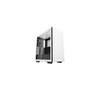 DeepCool CH510 Blanc : Boîtier PC Midi Tower ATX/EATX/microATX/Mini-ITX, 2x3.5", 3x2.5", Vent. arrière 120mm, USB 3.2 Gen 1, Refroidissement liquide, 230x435x471mm