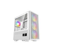 DeepCool CH560 DIGITAL WH : Boîtier PC Midi Tower Blanc, Acier/Verre trempé, ATX/EATX/mATX/Mini-ITX, 3x140mm avant, 1x120mm arrière, USB 3.2, compatible radiateurs 360mm/280mm/240mm/140mm/120mm