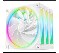 DeepCool FL14R - Kit de 3 Ventilateurs 140mm Blanc - 500-1700 RPM - 64.56 CFM - 32.96 dB(A) - FDB Bearing - LED RGB 3-pin - 12V 4-pin PWM