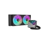 DeepCool LT240 Refroidisseur liquide AIO pour processeur, radiateur 240mm, 2 ventilateurs 120mm (600-2400 RPM, 72.04 CFM), sockets Intel/AMD compatibles