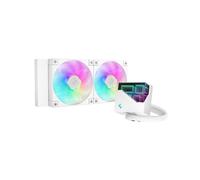DeepCool LT240 Refroidisseur Liquide All-in-One CPU, 2x120mm, 600-2400RPM, 72.04CFM, 38.71dB(A), PWM, Blanc, Sockets Intel/AMD