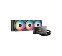 DEEPCOOL LT360 VISION ARGB Refroidisseur CPU liquide 360 mm avec LCD 4,5 pouces, 3 ventilateurs 120 mm ARGB Noir