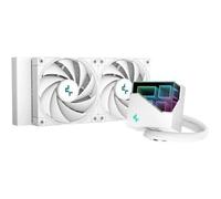 DeepCool Watercooling AIO LT520 – Compatible Intel/AMD – 2x120mm – Waterblock A-RGB – Blanc