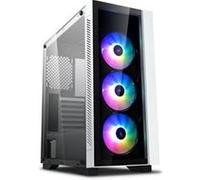 DeepCool MATREXX 55 ADD-RGB WH 3F - Tour - ATX étendu - panneau latéral fenêtré (verre trempé) (ATX / PS/2) - blanc - USB/Audio