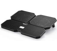 Deepcool Multicore x6 Notebook cooler iki 15.6" 900g g, 380X295X24mm mm, Juodas, Support pour notebook, Noir