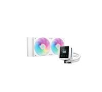 DeepCool Mystique 240 WH : Refroidisseur liquide AIO ARGB pour CPU (LGA 1700, AM5). Radiateur 282mm, 2x120mm PWM (600-2400 RPM, 72.04 CFM, 38.71 dBA), éclairage RGB.