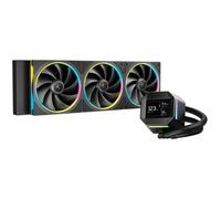 DeepCool Kit Watercooling LM360 – CPU 360 mm, écran IPS 2,4 pouces, 3×120 mm PWM, Noir
