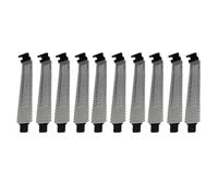 DEEPCRAFF 10 Pièces Cache D'emplacement Pci pour Boîtier Pc, Plaque Métal | Structure Maillée, Finition Oxydée, pour Châssis Atx et Matx, Style Moderne Élégant