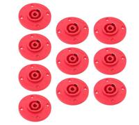DEEPCRAFF 10 Pièces Connecteur Femelle Banane pour Haut-Parleur 4 Pôles | Plastique Alliage, Mécanisme Verrouillable à 4 Broches, Transfert Stable, pour Enceintes Pa et Usage Dj