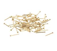 DEEPCRAFF 100 Pièces 1,2x15mm Clous à Tête Ronde en Laiton Antique pour