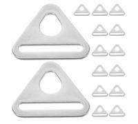 DEEPCRAFF 15 Pièces Boucle de Corde de Tente Triangulaire | Accessoire Camping Extérieur, Réglage Fixe pour Verrière, Lot de Set de Pièces, Installation Facile