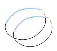 DEEPCRAFF 2 Pièces Barre LED Flexible 30cm Double, Étanche, Blanche | Silicone et Cuivre, 5 W, Usage sous Pluie ou Tempête de Sable, Plupart des Véhicules