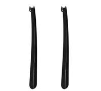 DEEPCRAFF 2 Pièces Chausse-pied Portable 16,5 Pouces en Plastique Noir | Léger et Solide, Usage D'une Main, à Glisser un Paquet, pour Voyages et Bottes
