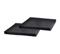 DEEPCRAFF 2 Pièces Éponge Filtrante, Perméable, Haute Densité, Noire | Mousse à Petits Pores, Résistante à Pression, Peu Déformable, pour Bac à Poissons, Entretien Quotidien