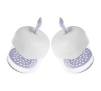 DEEPCRAFF 2 Pièces Fabricant de Mousse Faciale Manuel en Plastique Transparent Pourpre de Cœur, Gobelet Mousse Nettoyante Polyvalent pour Soin du Visage Quotidien