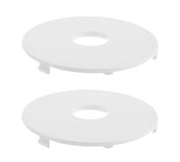 DEEPCRAFF 2 Pièces Housse de Roue Avant de Poussette en Absl Blanc Design Anti-bruit Conduite Plus Douce, pour L'entretien Chemins Urbains