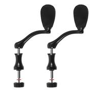 DEEPCRAFF 2 Pièces Manivelle pour Conditions Pêche pour Prévention et Enchevêtrements Design Inoxydable Plastique de Noir des Acier 1000-4000 Remplacement Moulinet Type Ergonomique
