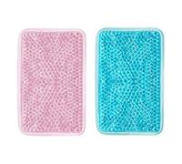 DEEPCRAFF 2 Pièces Poche de Glace Isotherme Portable, Compresse Chaude/froide Réutilisable en Pvc et Gel, Soulagement pour Mains et Jambes, Journées D'été Chaudes