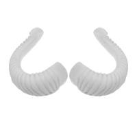 DEEPCRAFF 2 Pièces Serrage-tête Cornes de Mouton, Bandeau à Cornes DIY en Polythène Blanc, Réaliste et Lifelike, Fait Main, Cosplay et Fêtes