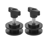 DEEPCRAFF 2 Pièces Tendeur de Chaîne à Galets, Stabilisateur Vélo pour | Outil de Réglage pour Chaîne de Vélo, Nettoyage Facile, Plastique et Métal, Noir, Usage Polyvalent