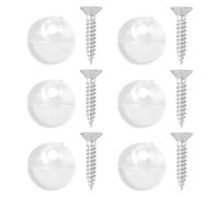 DEEPCRAFF 20 Pièces Clips en Plastique pour Fixation Verre Vis, Support pour Portes Vitrées D'armoires, Installation Facile, Adapté aux Panneaux en Verre et Bois Couleur Aléatoire