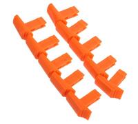 DEEPCRAFF 20 Pièces Interrupteur en Plastique pour Échelles Télescopiques Orange Bouton de Sécurité Amélioré Boucles de Verrou Universelles pour Échelles Domestiques et Échelles de Grenier