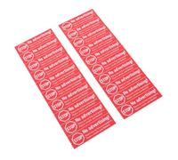 DEEPCRAFF 20 Pièces Panneau D'avertissement Adhésif Rouge pour Boîte aux Lettres, Résistant aux Intempéries, en Pvc, Facile à Installer, pour Boîte Postale Extérieure et Bureau