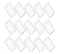 DEEPCRAFF 24 Pièces Plastique Transparent Porte-carte D'identité Blanc, | Protection Étanche, Profil Fin et Portable, Usage Bureau et Quotidien, pour Cartes D'identité et Badges