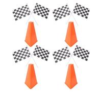 DEEPCRAFF 4 Ensembles Cônes de Signalisation Orange en PE Portables et Faciles à Repérer pour Entraînement de Football et Exercices D'agilité Sportive