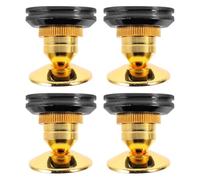 DEEPCRAFF 4 Pièces Pieds D'isolation pour Haut-Parleur, Pointes de Découplage pour Haut-parleurs, Alliage de Zinc, Or, Antichoc, Protection du Sol, pour Enceintes au Sol et Enceintes