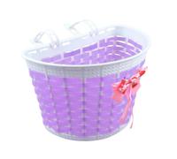 DEEPCRAFF 4 Pièces Rubans pour Guidon de Vélo Ornement de Vélo pour Panier Plastique Pourpre Volent au Vent pour Garçon et Filles Présent d'anniversaire Présent de Fête
