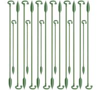 DEEPCRAFF 40 Pièces Support à Tige Unique pour Fleurs en Plastique Vert, Tuteur Résistant à l'usure pour Plantes en Pot, pour Jardinage Personnel et Entretien des Petites Plantes