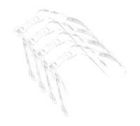 DEEPCRAFF 4pcs Coussinets Nasaux pour Lunettes en Plastique Léger et Portable, Insert de Pont de Nez Transparent pour Remplacement et Confort