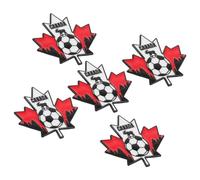 DEEPCRAFF 5 Pièces Pins Coupe du Monde 2026 en Alliage de Zinc, Accessoire Sport Pratique pour Paquet à Dos et Casquette, Design Exclusif Événement pour Fans et Collectionneurs