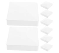 DEEPCRAFF 8 Pièces Capuchon Poteau PVC Blanc pour Poteaux de 4 Pouces, Lot de 8, Protection Résistante aux Intempéries pour Terrasses et Clôtures